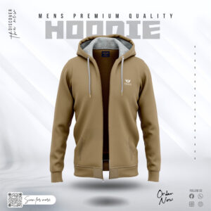 Premium Zipper Hoodie - Coffee
