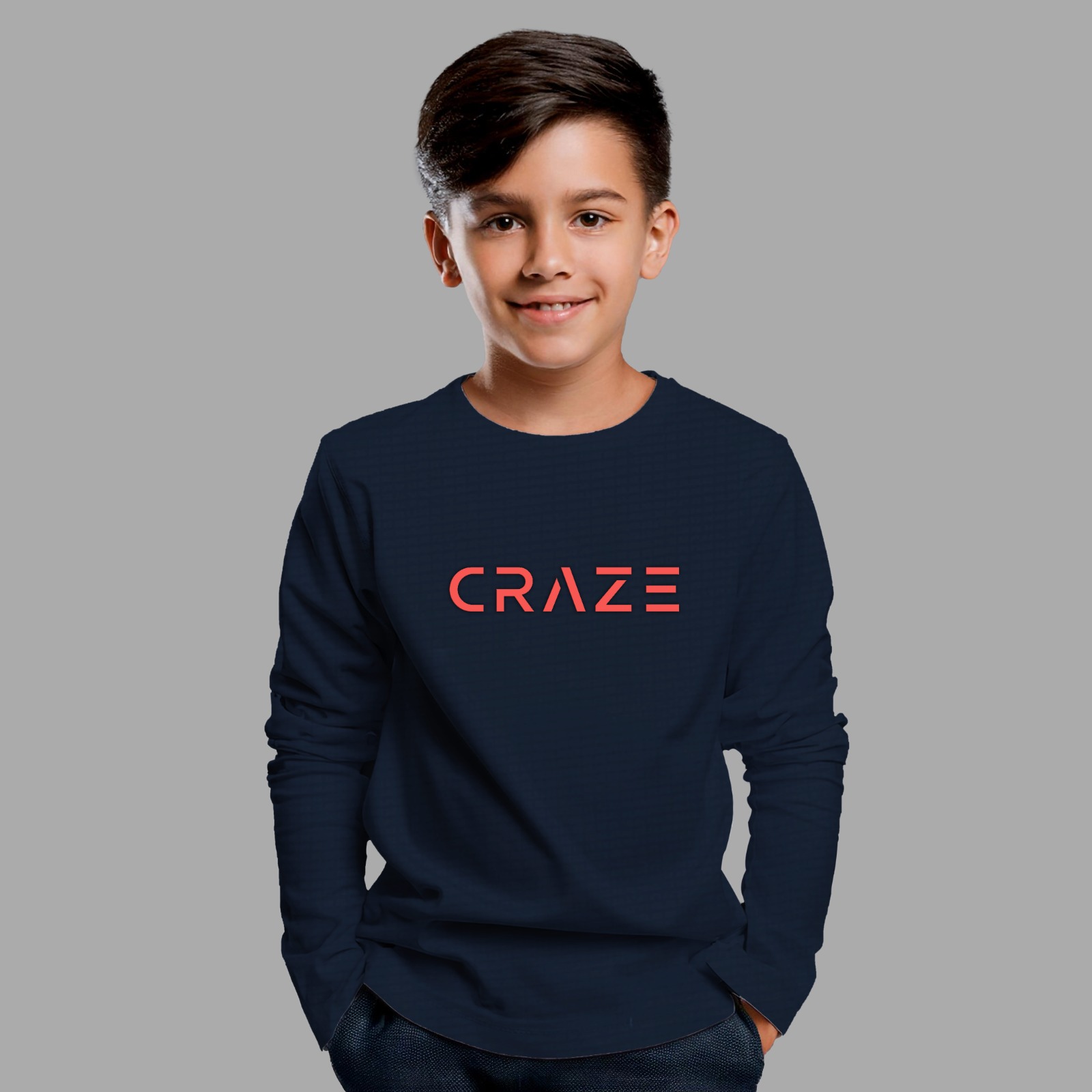 Boys Long Sleeve T-Shirt - Black
