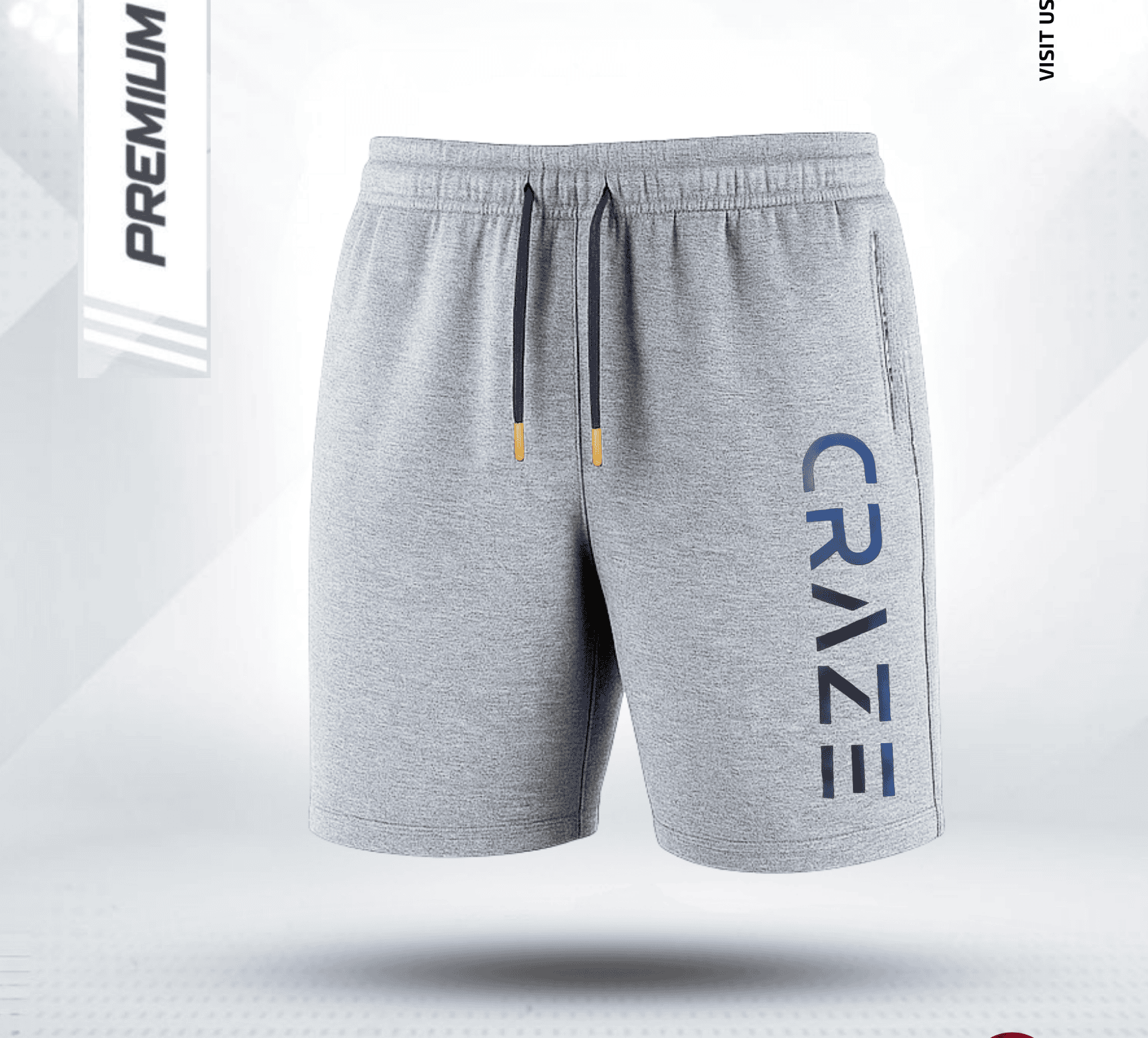 Shorts Pant - Grey Milance
