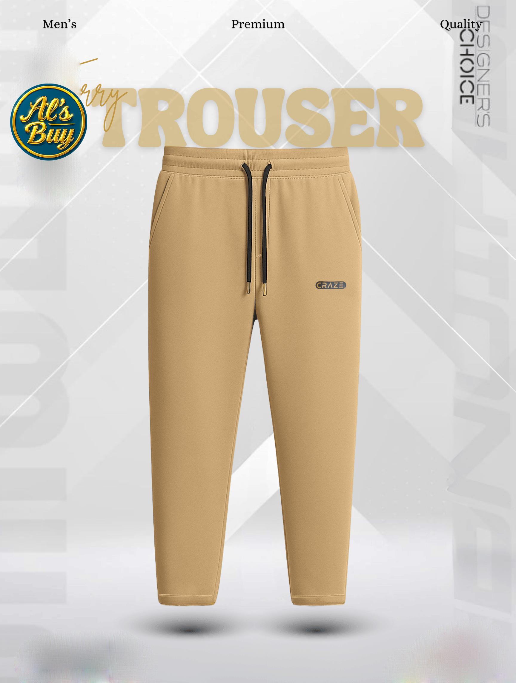 Men's Terry Trouser - Biskit