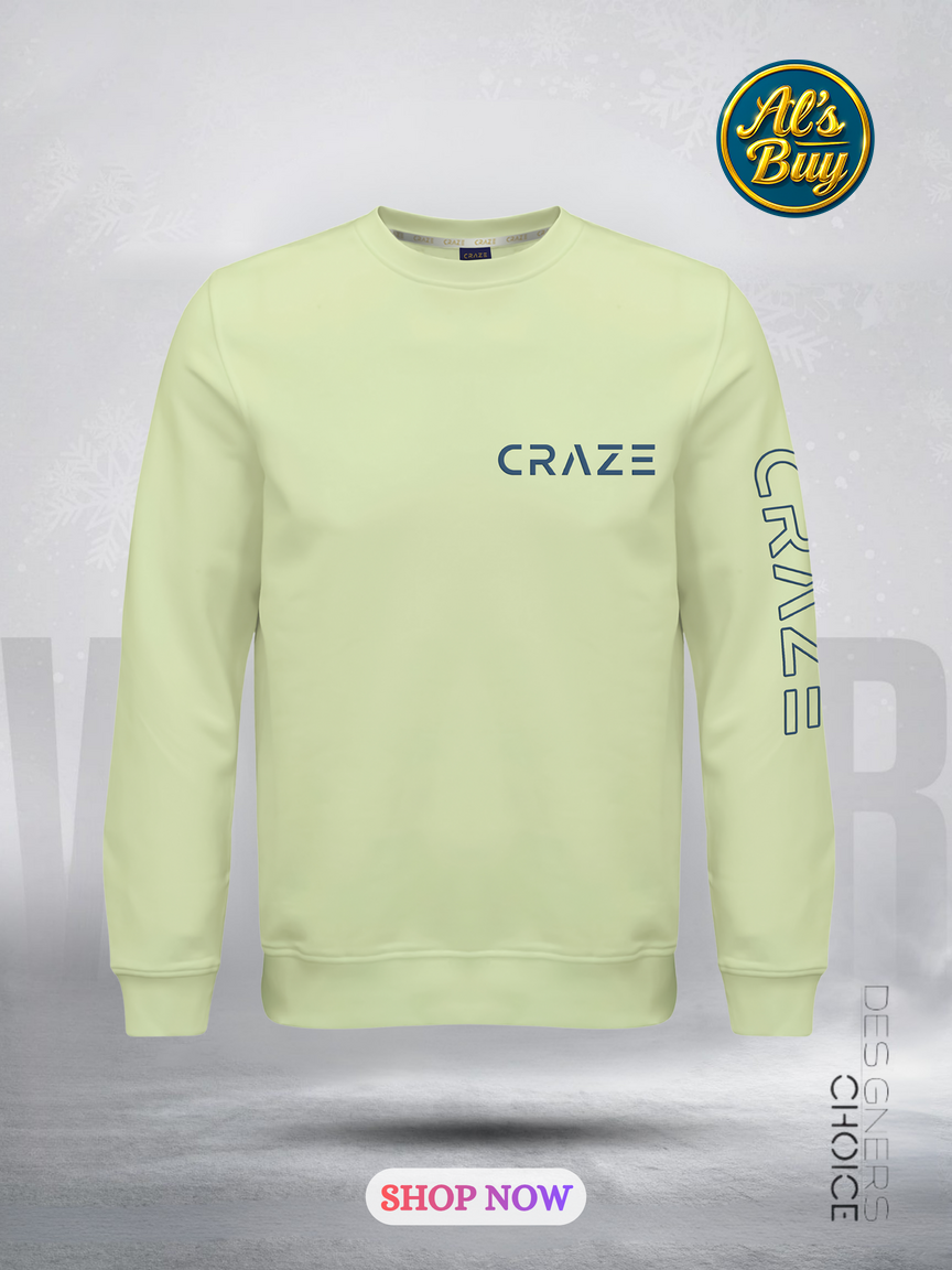 Premium Sweat Shirt Fleece (Light Lemon)