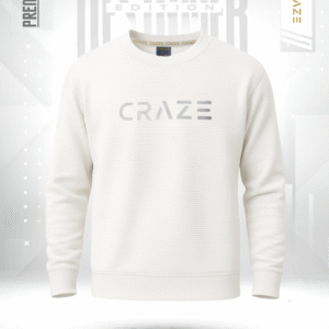 Premium Sweat Shirt Waffle Knit (Off White)