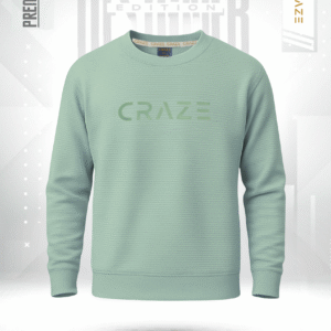 Premium Sweat Shirt Waffle Knit (Aqua)