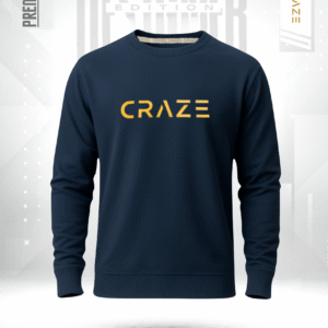 Premium Sweat Shirt Waffle Knit (Nevy)