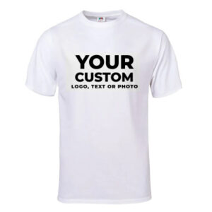 Customize (Cotton) T-shirt (you can add any text, pic, logo etc)