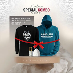 ১টি প্রিমিয়াম হুডি, ১টি প্রিমিয়াম ফুলহাতা টি'শার্ট, ১টি আতর (কম্বো প্যাক)