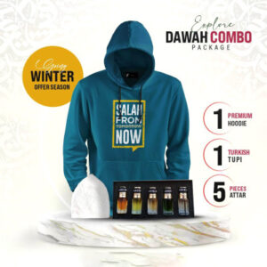 ১টি প্রিমিয়াম হুডি, ৫টি প্রিমিয়াম আতর এবং ১টি টুপি (কম্বো প্যাক)