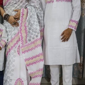 Premium Couple Sharee & Panjabi Set