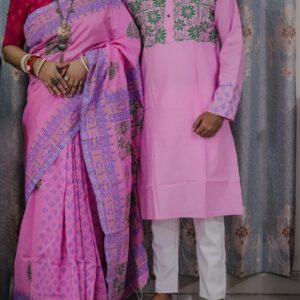 Premium Couple Sharee & Panjabi Set
