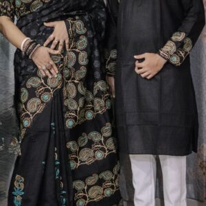 Premium Couple Sharee & Panjabi Set