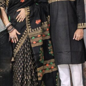 Premium Couple Sharee & Panjabi Set