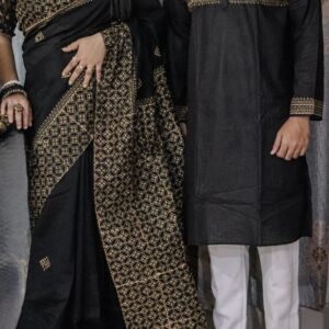Premium Couple Sharee & Panjabi Set