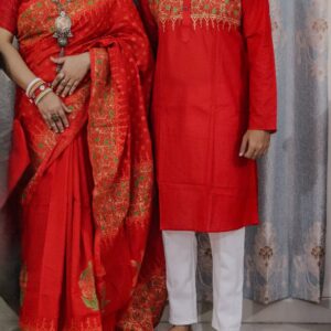 Premium Couple Sharee & Panjabi Set