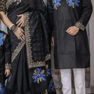 Premium Couple Sharee & Panjabi Set