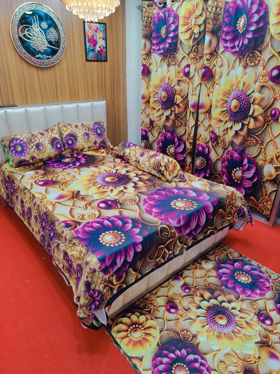 Primium 3D Bedsheet Four Piece Set