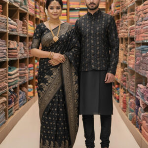 Sharee Panjabi Couple with Koti